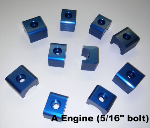 Mopar A Engine Billet Rocker Shaft Clamps / Hold Downs